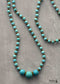 Boho Necklace, Mala Stone Beads Turquoise